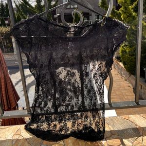 see through lace tshirt